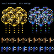 10 ta LED yoritilgan sharchalar to'plami, turli tadbirlar uchun, ichki va tashqi foydalanish uchun AA batareyalar bilan quvvatlanadi, to'ylar, Sevishganlar kuni, tug'ilgan kunlar va bayram bezaklari uchun mukammal.