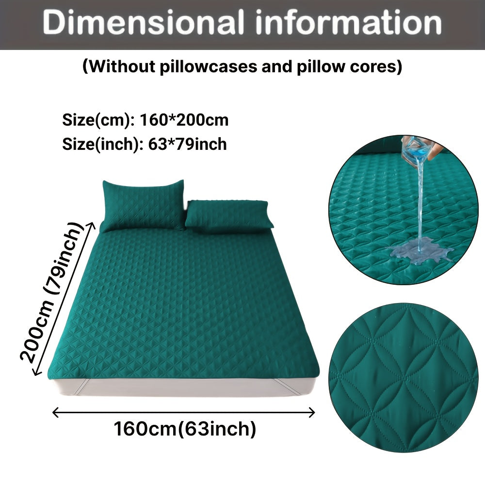 Waterproof Mattress Protector Hypoallergenic Breathable Dustproof Ultra-Soft Bed Cover for Bedroom Dorm Hotel