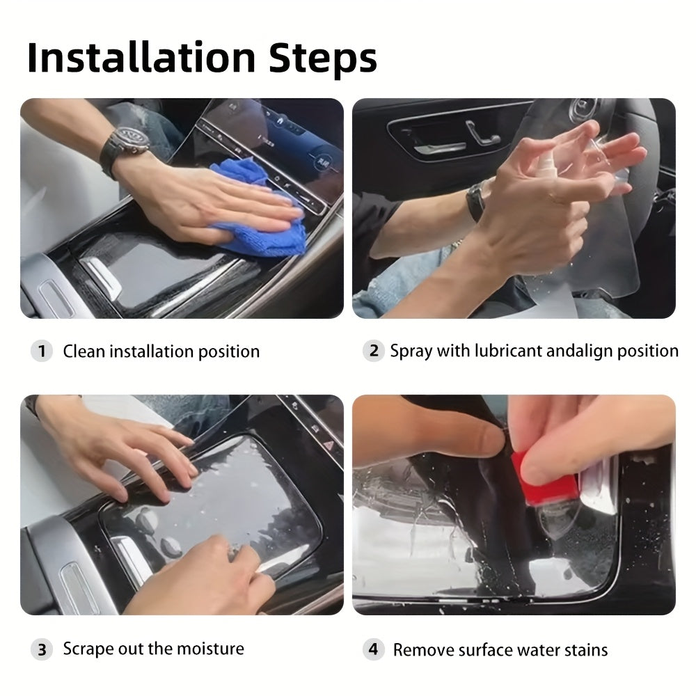 SUV uchun shisha muhofazasi TPU to'liq to'plam, shaffof, 39 sm, chizishga qarshi