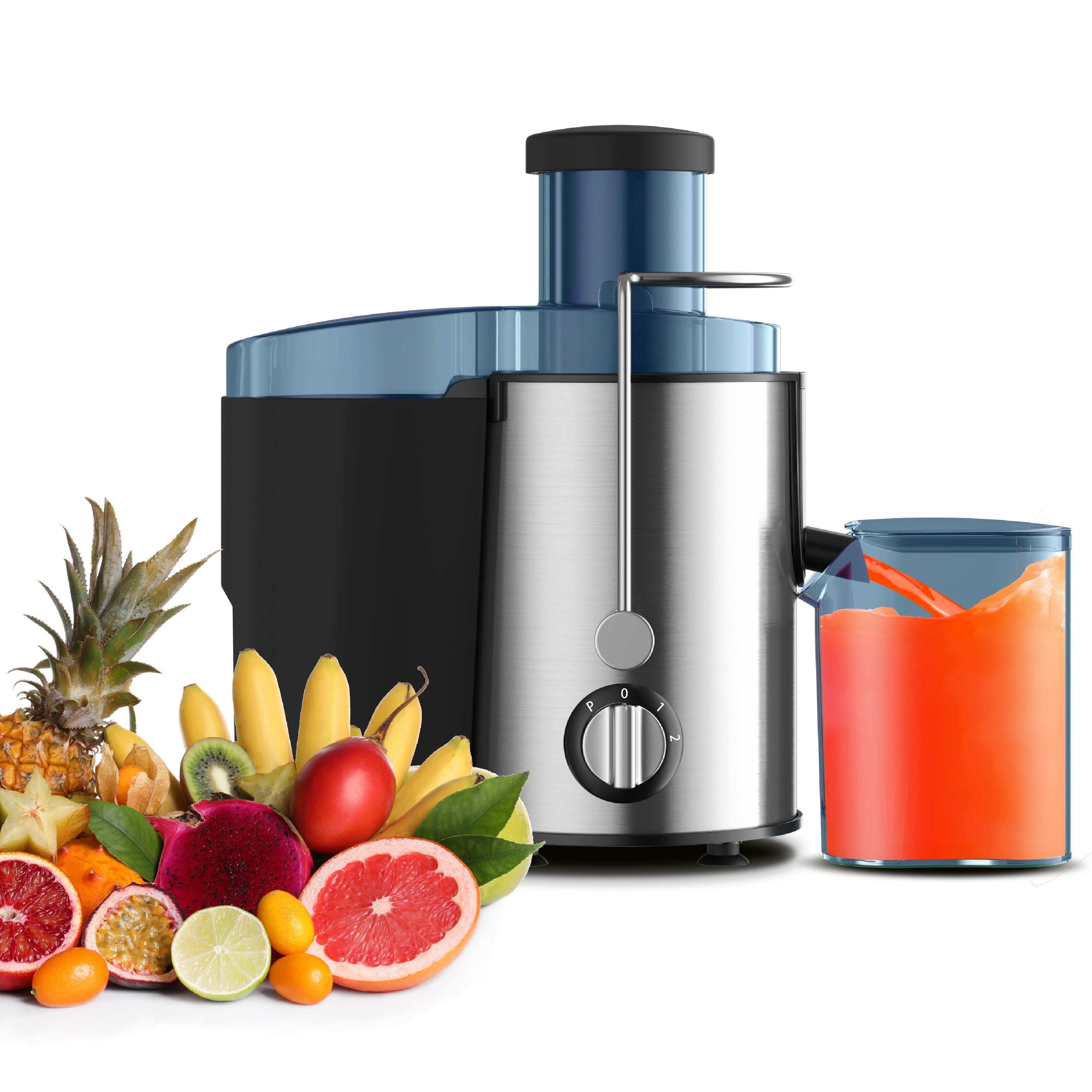 400W Stainless Steel Centrifugal Juicer Extractor for Fruits and Vegetables Easy Juicing
