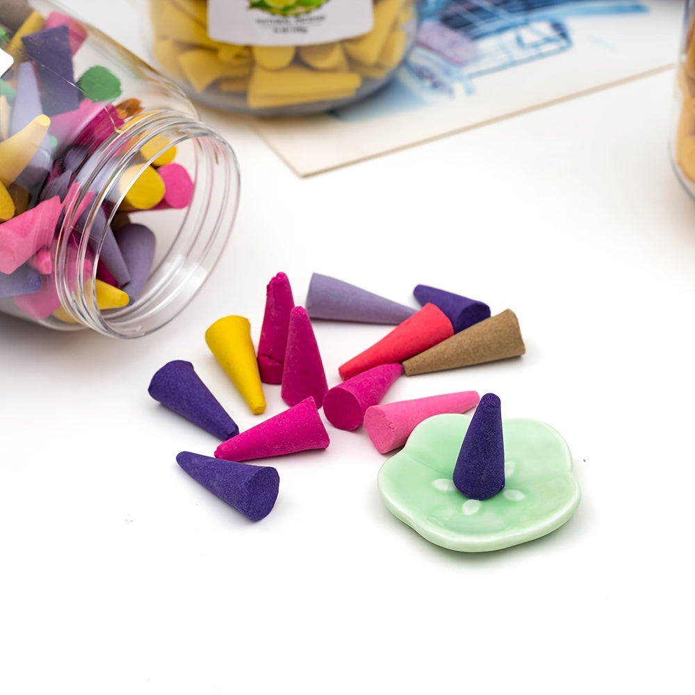Incense Set with Holder Tower and Cone for Air Purification and Room Decor