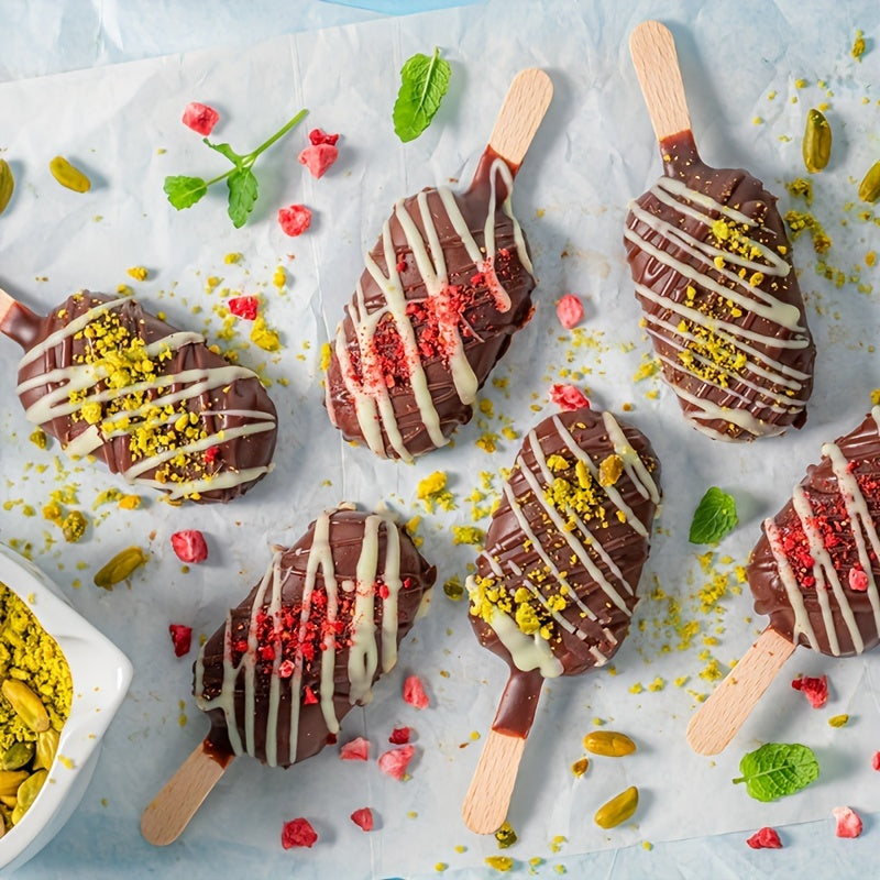 Silicone muzqaymoq shakli 3/4/8 bo'lakli qayta ishlatiladigan popsicle tayyorlagich uy uchun