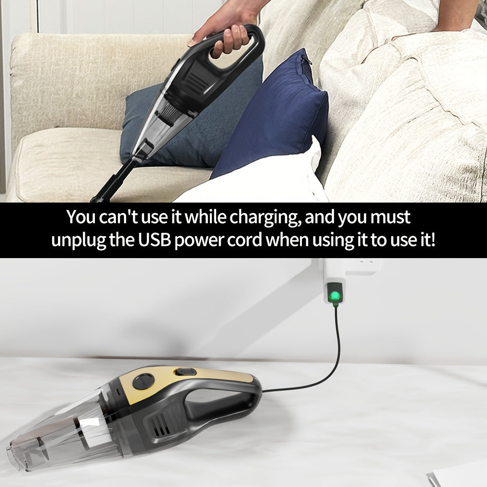 Handheld Cordless Wet Dry Vacuum Cleaner for Home Car Rechargeable Compact