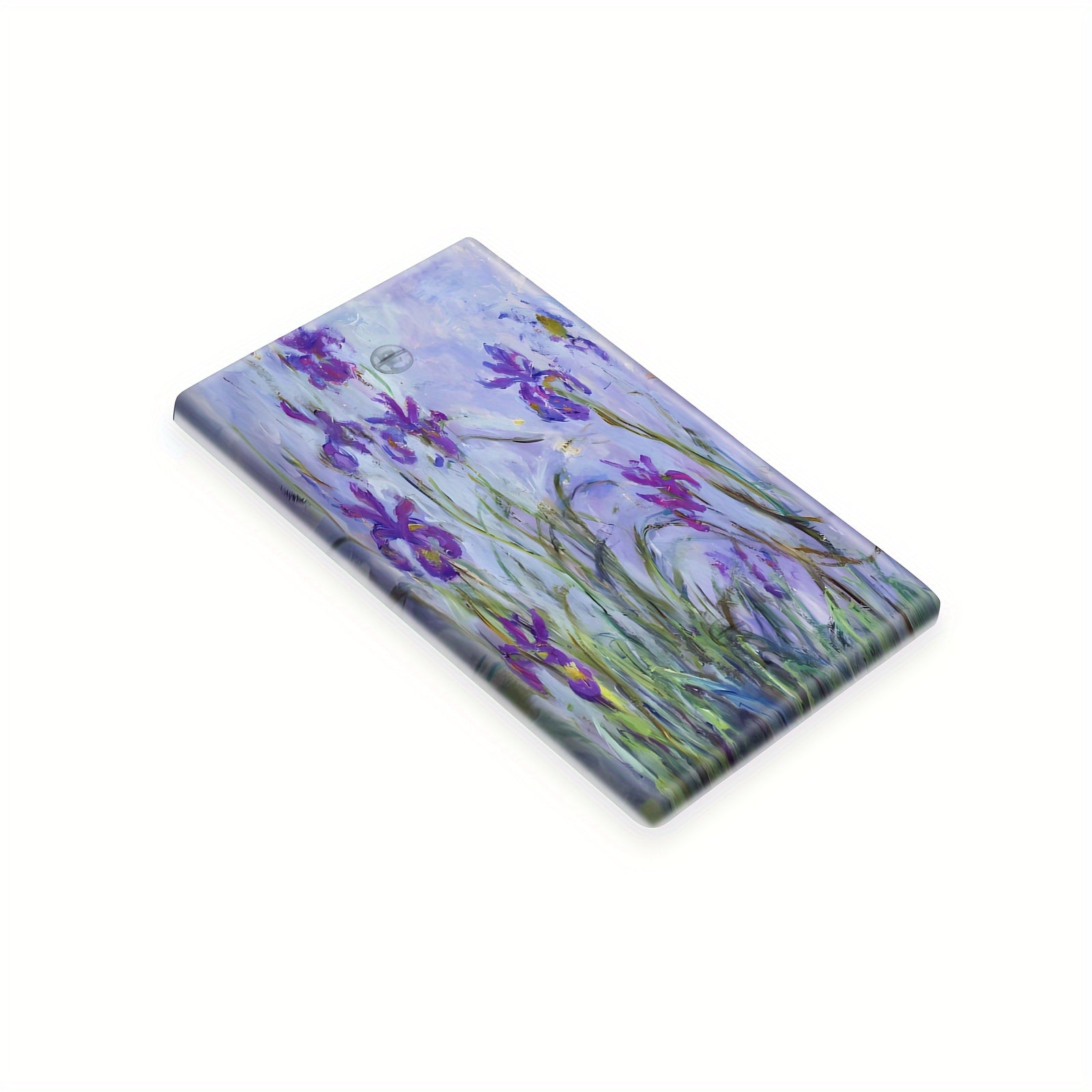 Monet Iris san'at bosma yoritgich qopqog'i ichki/tashqi foydalanish uchun, yotoqxona yoki oshxonada oson o'rnatiladi.