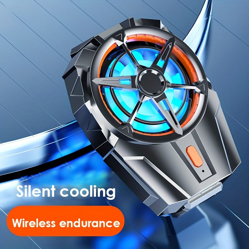 Mobile Phone Cooling Fan with Rechargeable Battery Silent Adjustable Speed Radiator