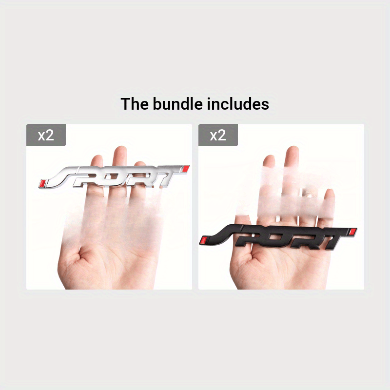 Avtomobil metalli sport stiker tanasi dekoratsiyasi quloq chizig'i decal