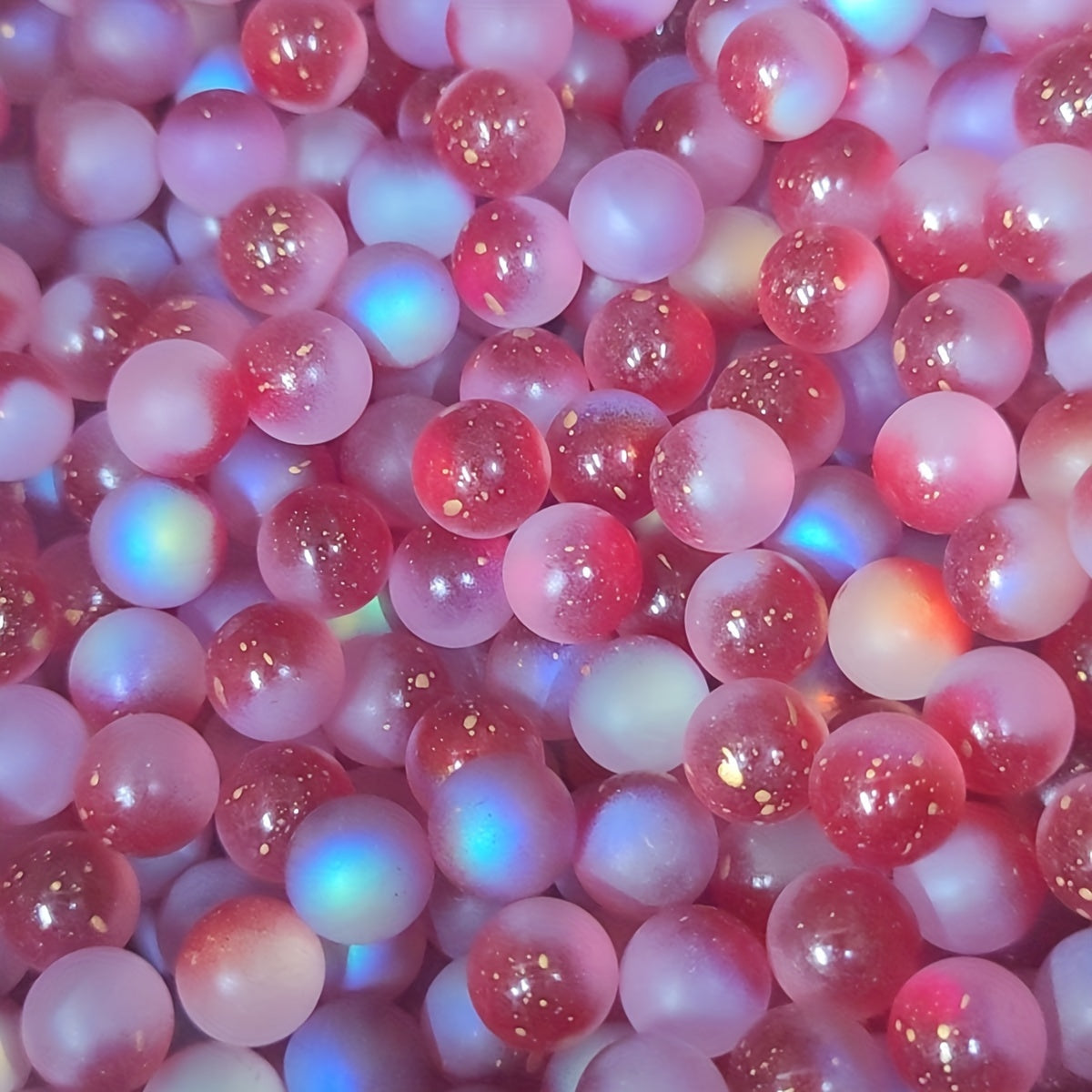 Glow-in-the-Dark Glass Beads 12mm for Jewelry Crafts Aquarium Decor Set of 10