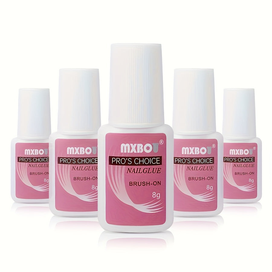 8g Clear Waterproof Formaldehyde-Free Gel Nail Glue for Press-On and Acrylic Nails