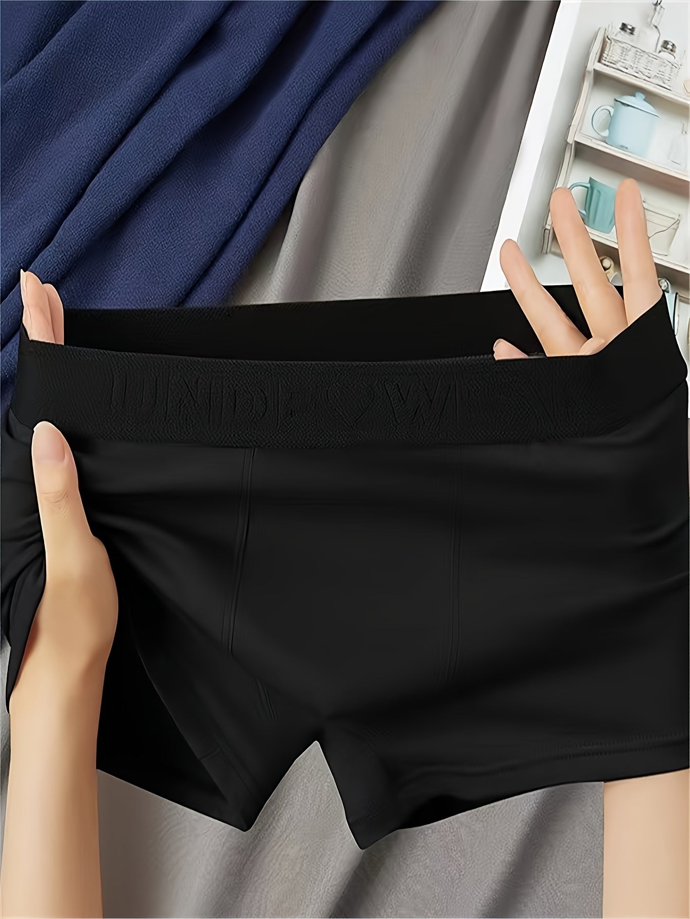 Men's Cotton Briefs Pack of 3 Breathable Comfortable Teen Low Rise Elastic Waistband