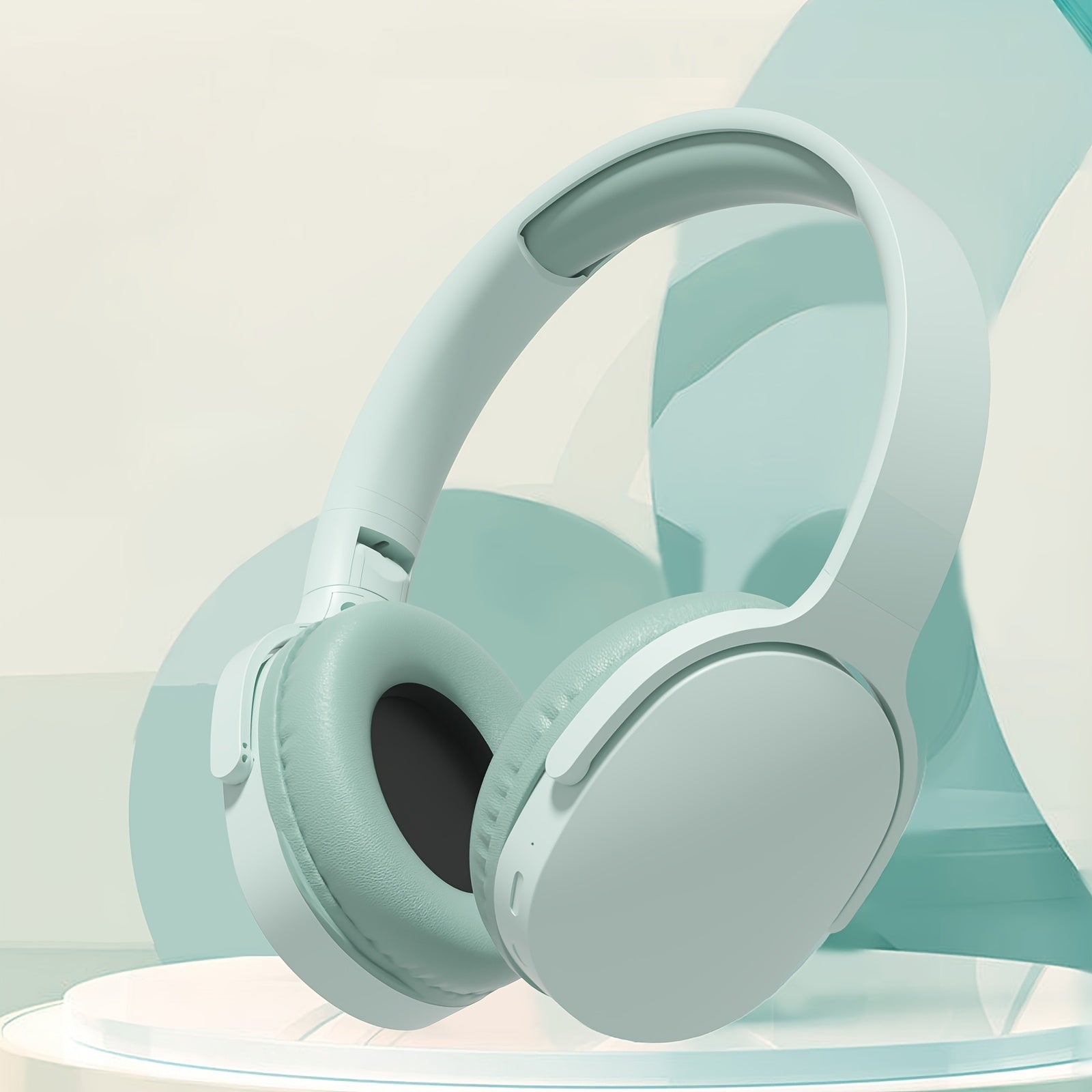 Wireless Over-Ear Headphones with 20H Playtime Noise-Canceling Microphone Foldable White
