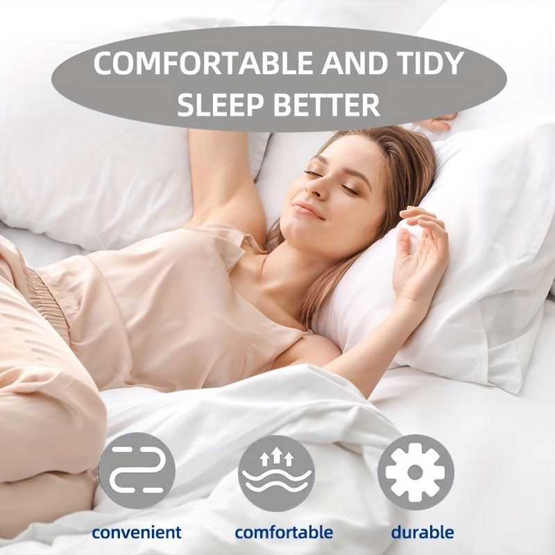 Elastic Sheet Fastening Strap with Adjustable Clip for Bed Sheets