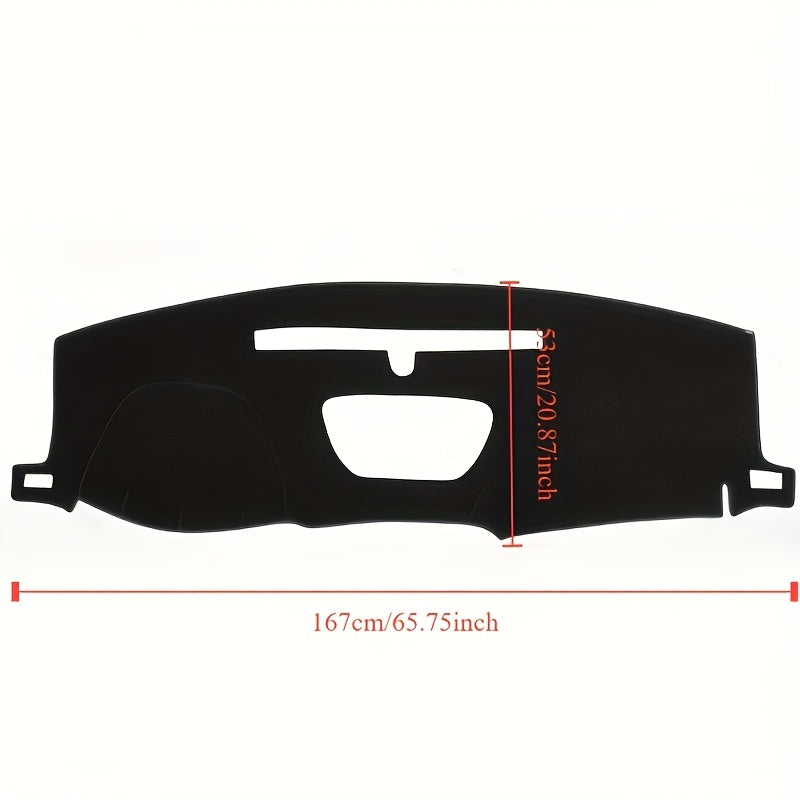 Universal Dashboard Protector Mat for Trucks Anti-UV Light Blocking Durable
