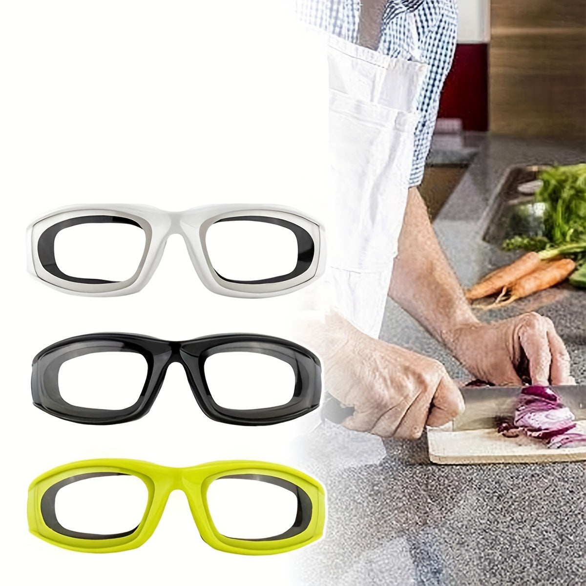 Protective Kitchen Safety Glasses Anti-Glare Onion Cutting Goggles