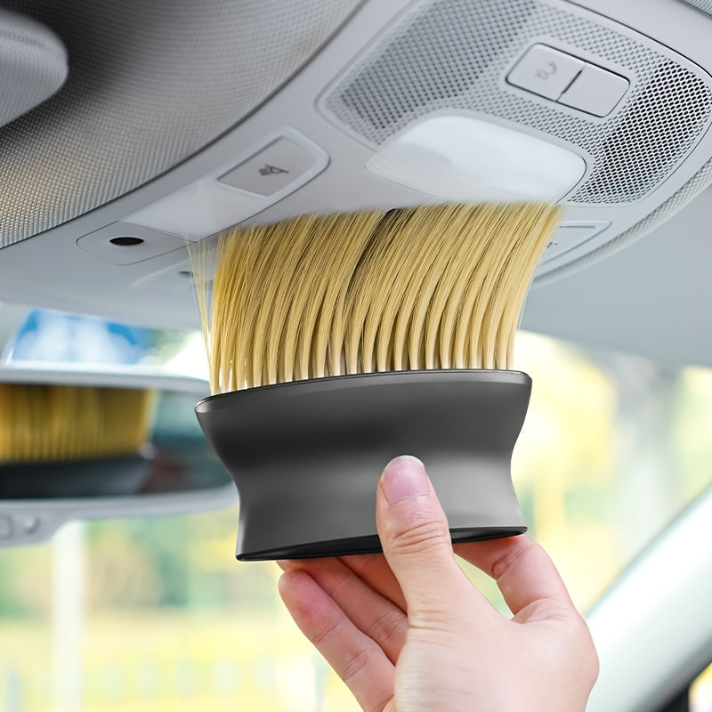 Car Interior Dust Brush Soft Bristles Ergonomic Handle for Air Vents Dashboard