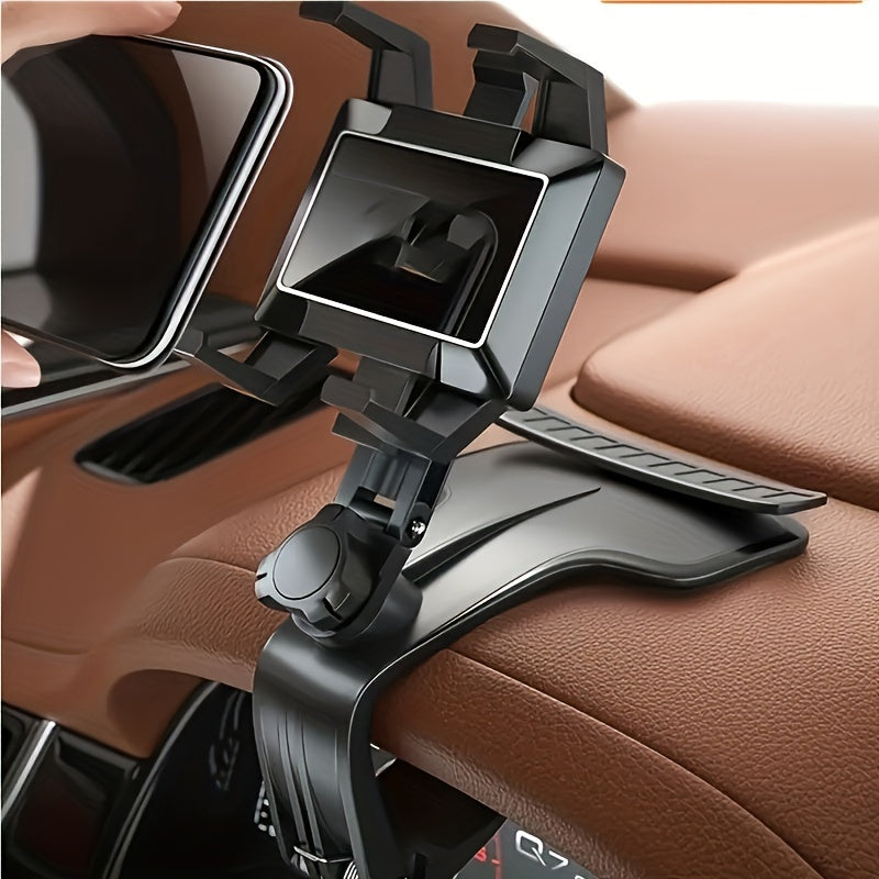 360-Degree Car Phone Holder Dashboard Navigation Parking Number Plate