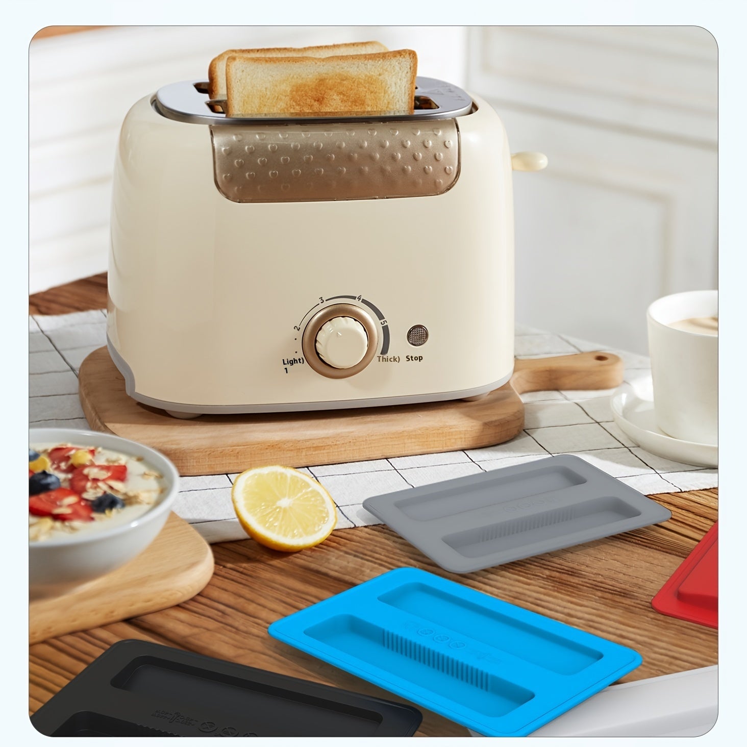 Non-Stick Silicone Dust Cover for Toasters and Breakfast Makers