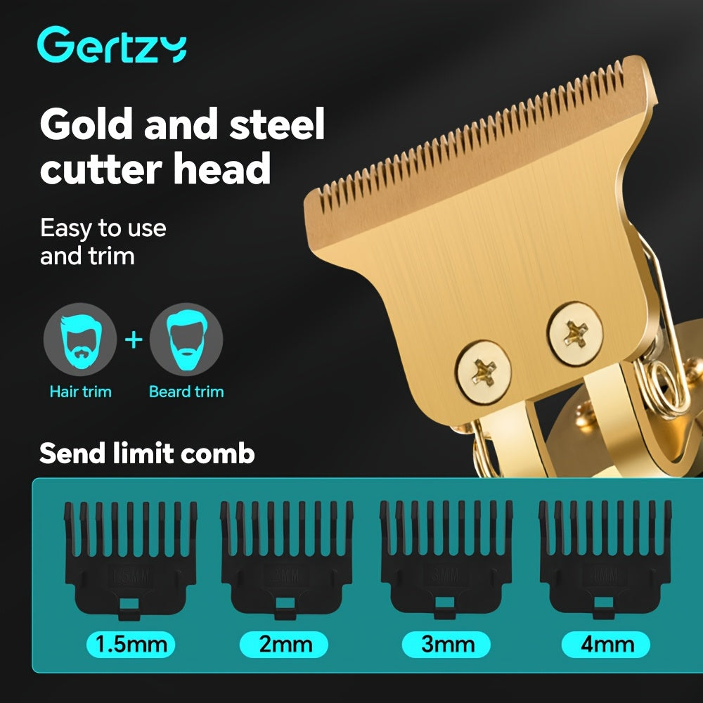 Kit de recortadora de cabello eléctrica para hombres, maquinilla de afeitar, regalo profesional para barberos, vacaciones