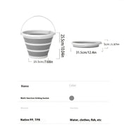 Portable Collapsible Laundry Basket 10L Water Scoop Multi-Purpose Storage