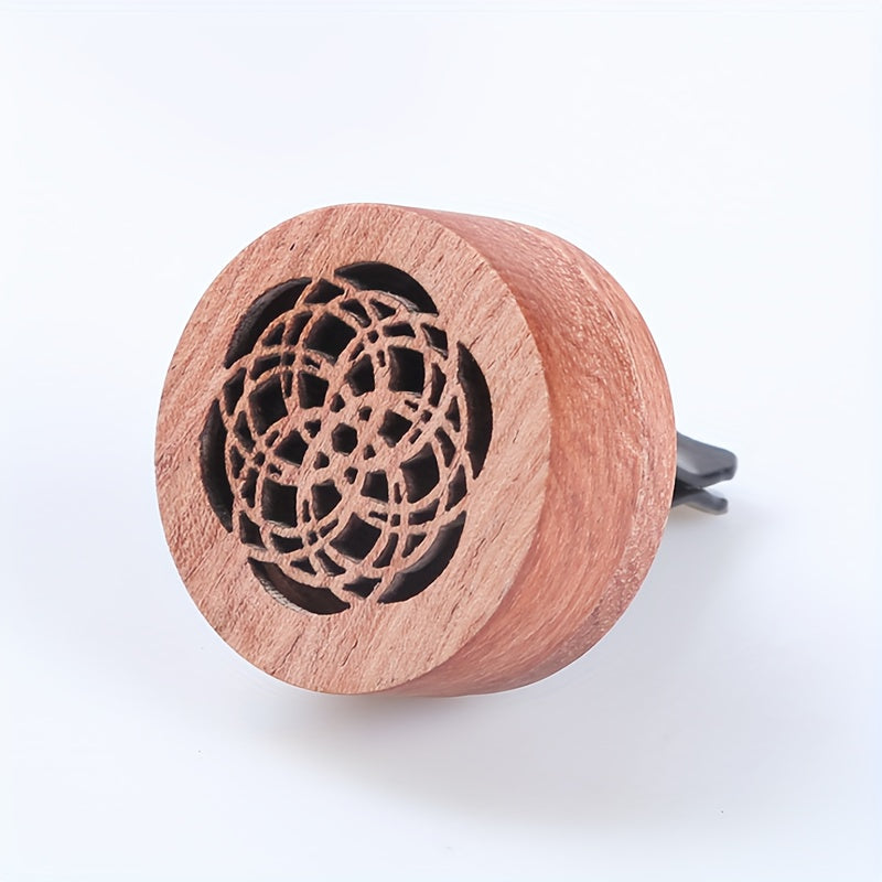 Car Essential Oil Diffuser Portable Wooden Car Aromatherapy Device