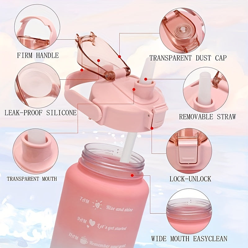 Leakproof BPA-Free Water Bottle for Camping Hiking Fitness and Home Use