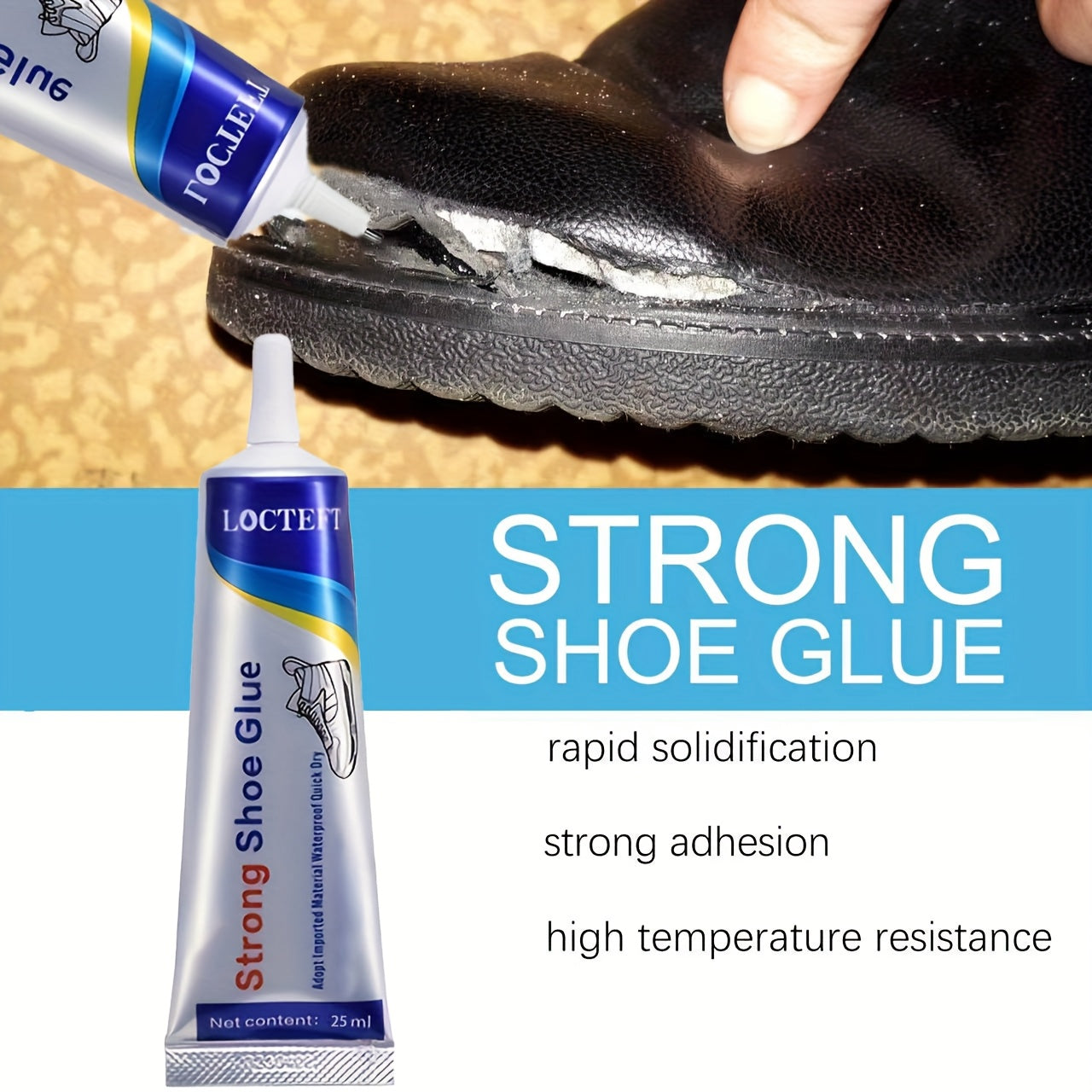 25ml Waterproof Shoe Repair Glue for Leather and Sports Shoes