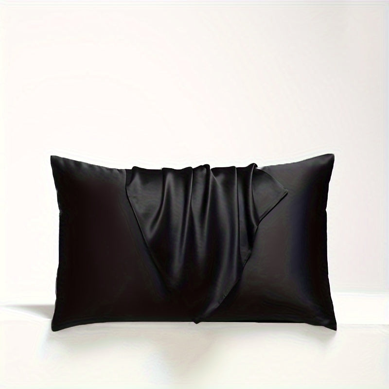 Silky Satin Pillowcase Breathable Soft Long Pillow Cover for Bed