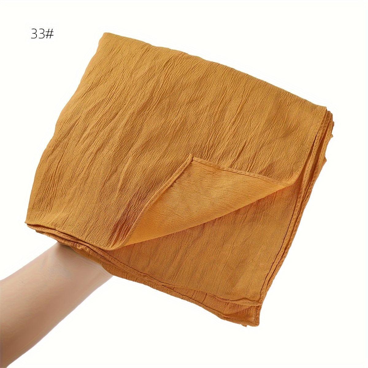 Women's Long Scarf Hijab Breathable Stretchable Solid Color Sun Protection