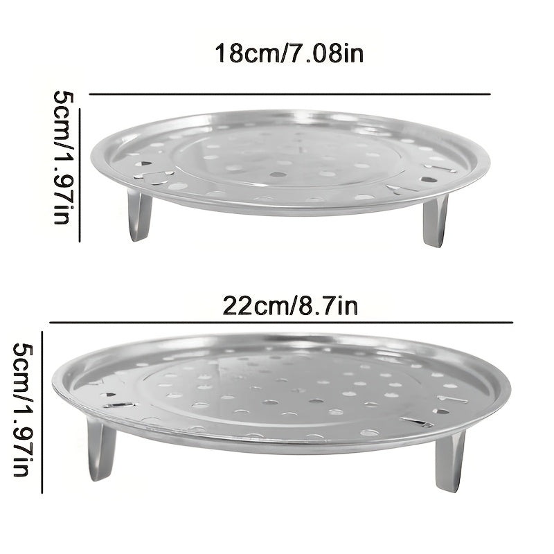 Mustahkam zanglamas po'latdan yasalgan bug'lash racki, non, dumplinglar va sabzavotlarni bug'lash uchun aylana shaklidagi ko'p funksiyali asbob, mustaqil oshxona javoni