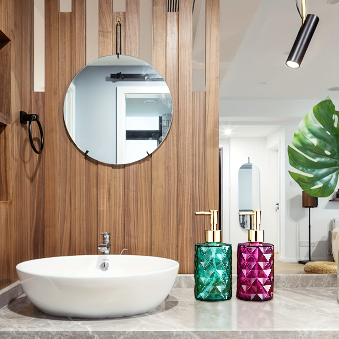 Diamond-Shaped Silicone Resin Mold Kit with Pump and Dispenser Molds for Kitchen Bathroom or Pencil Holder