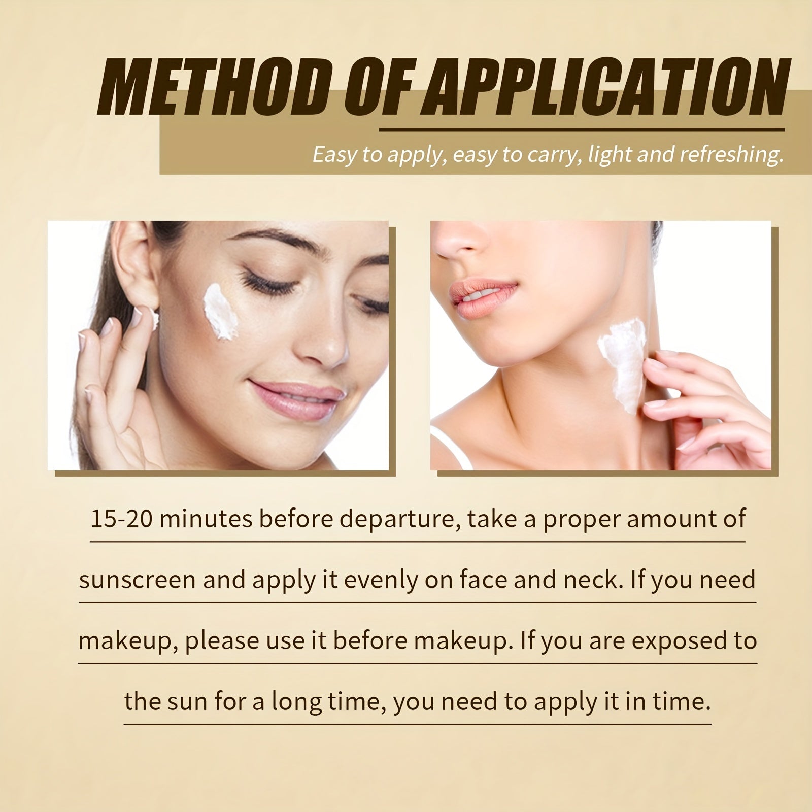 "Guruch Probiotik Quyoshdan Himoya Kreml - SPF50+, Namlantiruvchi, Yapishqoq Bo'lmagan, Barcha Teri Turlari Uchun UV Himoyasi"