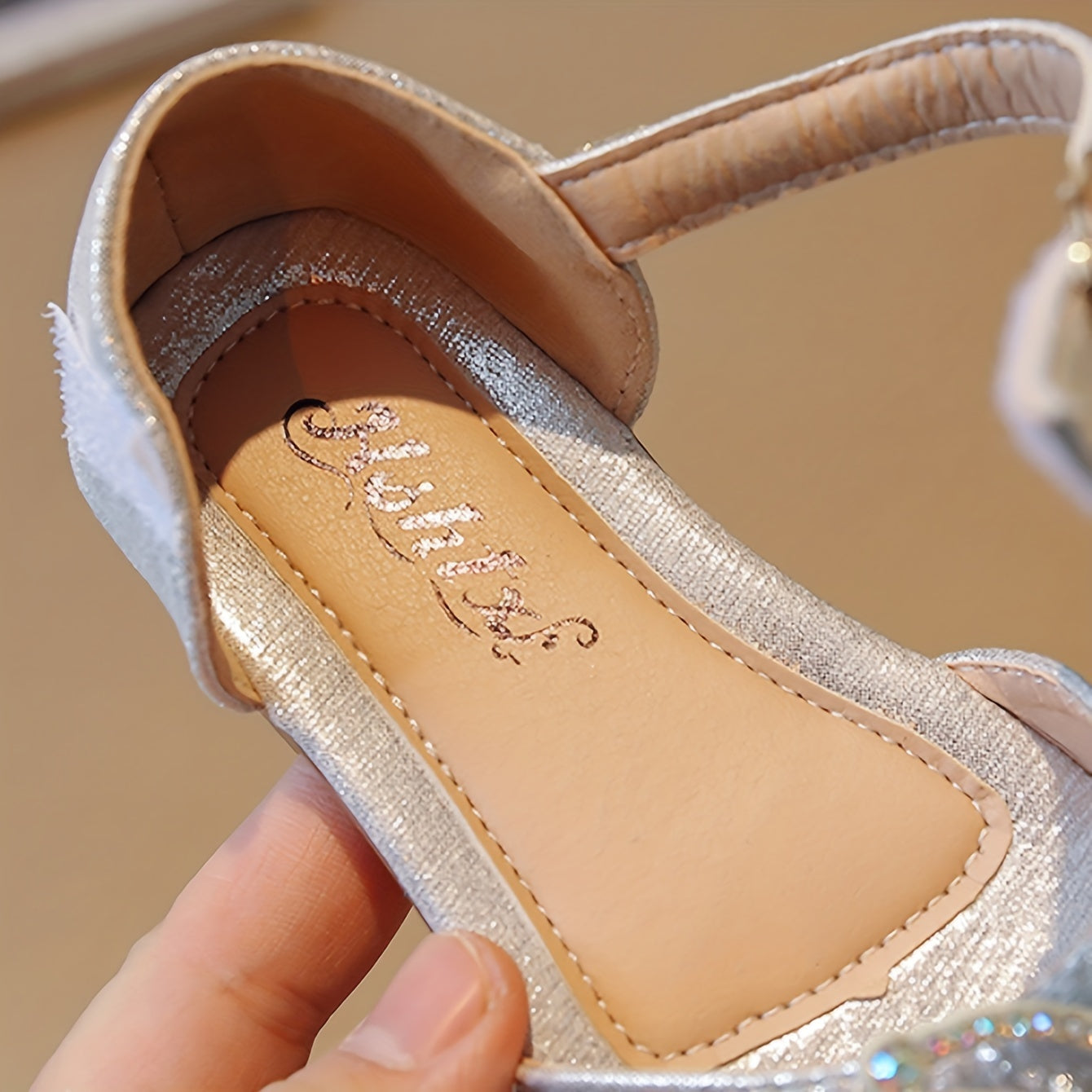 Girls Flat Shoes Sequin Butterfly Design Lightweight Casual Spring Fall