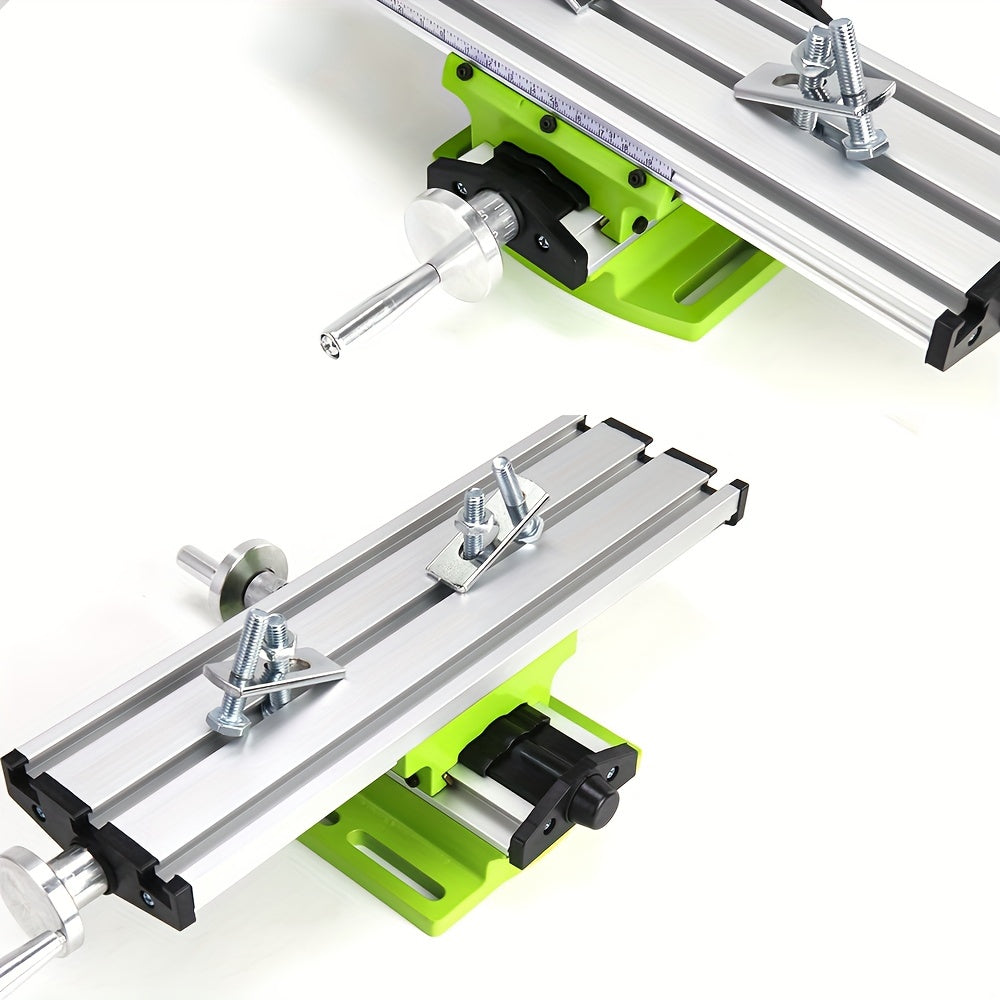 1 pieza de mesa compuesta de metal para fresado y taladrado, ajustable en X-Y