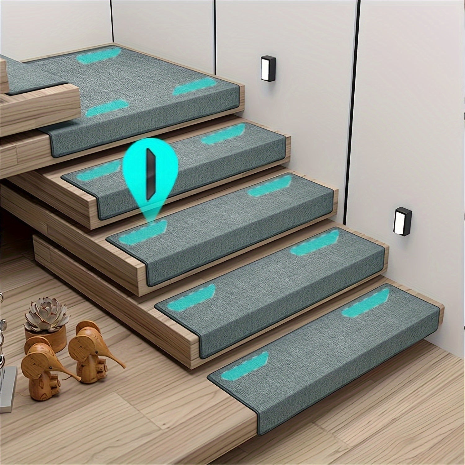 Non-Slip Carpet Tape for Hardwood and Tile Floors Removable Washable Double-Sided Grip