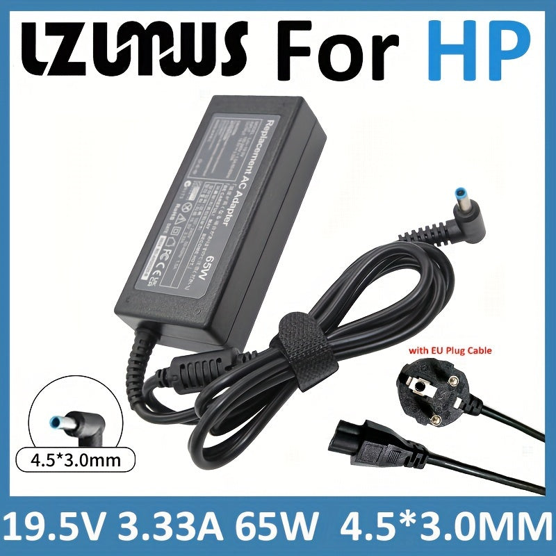 65W Laptop zaryadlovchi adapteri EU rozetkasi uchun HP Envy Pavilion Chromebook 19.5V 3.33A