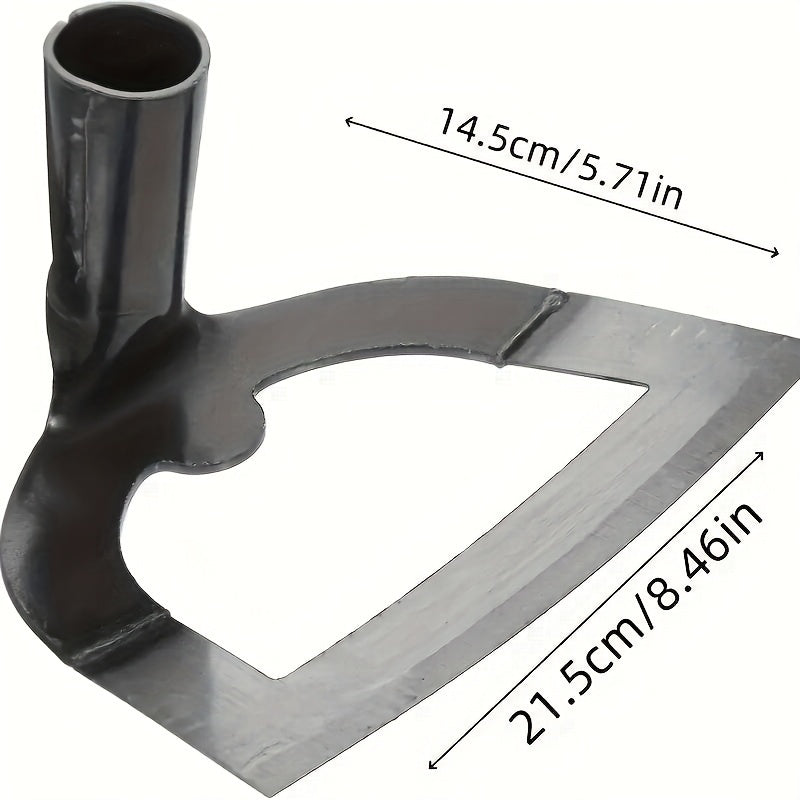 Azada de jardín de acero al manganeso de uso pesado para deshierbe y cuidado del césped, herramienta grande y hueca