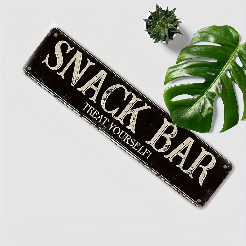 Vintage Bar Sign Metal Wall Art for Man Caves and Home Drinkeries 10x40 cm