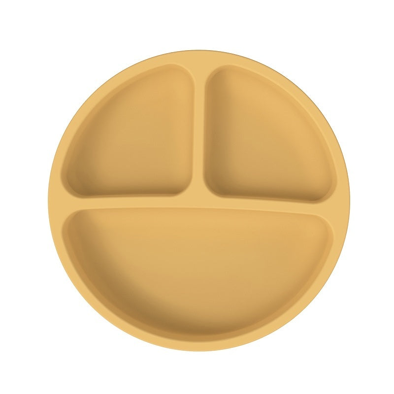 Kids Silicone Dinner Plate Non-Slip Divided Feeding Bowl for Children