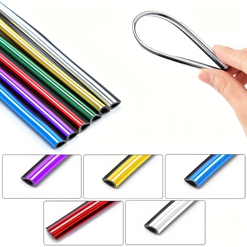 10 dona avtomobil havo chiqishi dekor chiziqlari U-shakl eshik burchaklarini himoyalovchi 20cm PVC