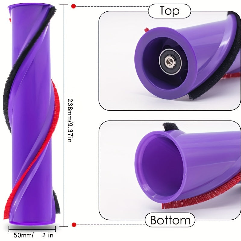 Qayrilmas plastikdan tayyorlangan, oson o'rnatiladigan, uzoq muddatli va quvvatli akkumulyatorsiz changyutgich rulonli cho'tkasi