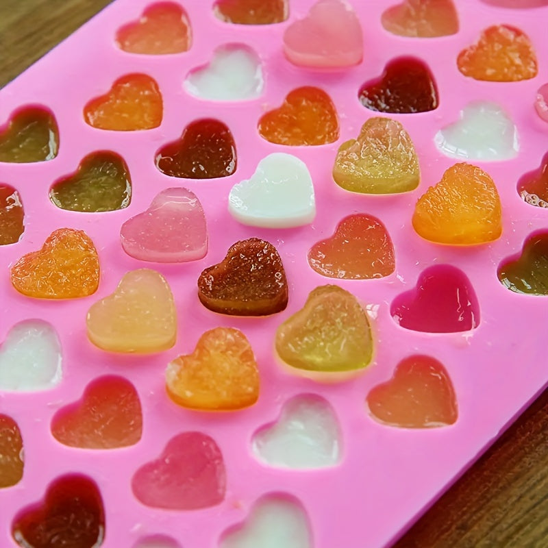Heart-Shaped Silicone Mold for DIY Pudding Chocolate Candy Desserts Gummy Soap Candle Clay Ice