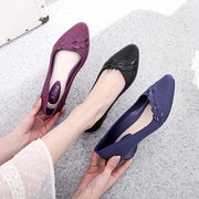 Women's Pointed Mid-Heel Shoes Stylish Comfortable Flat Shoes for Daily Wear