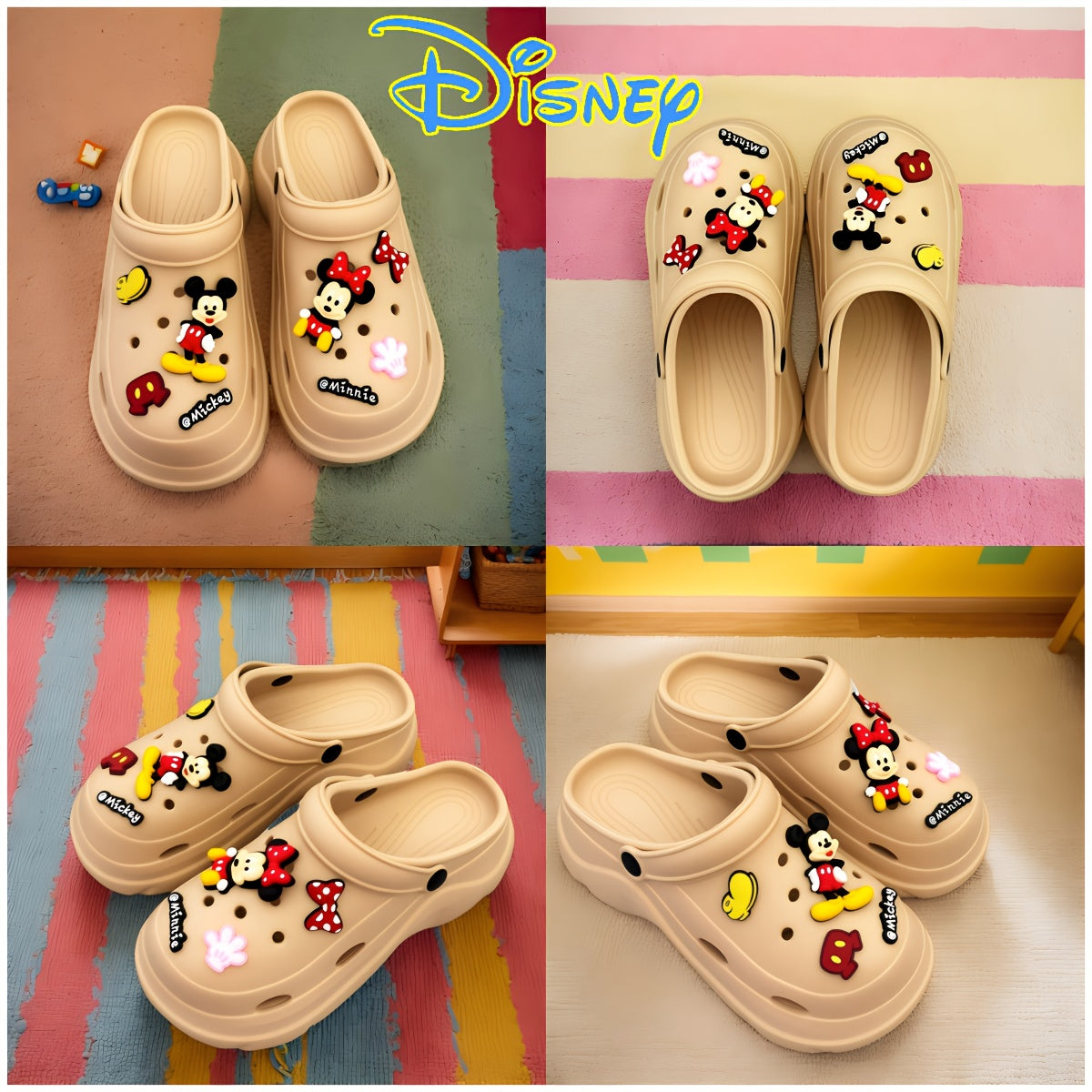 Women's EVA Slippers Summer Beach Home Outdoor Streetwear with Accessories