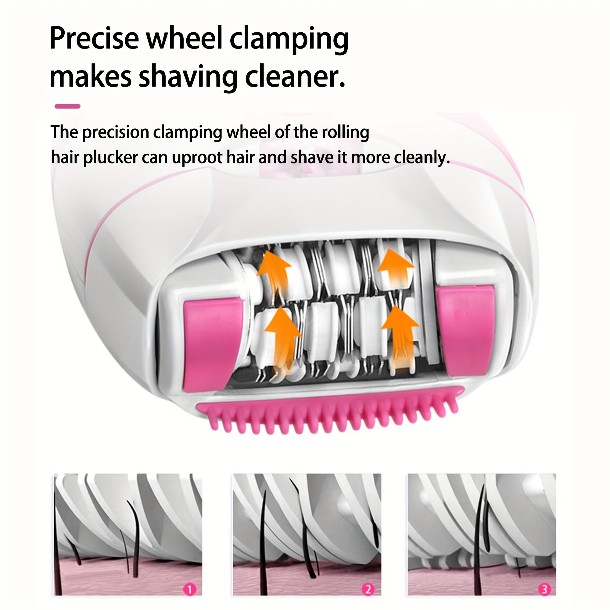 Электрический триммер для волос для женщин, портативный, перезаряжаемый, безболезненный, USB-бритва