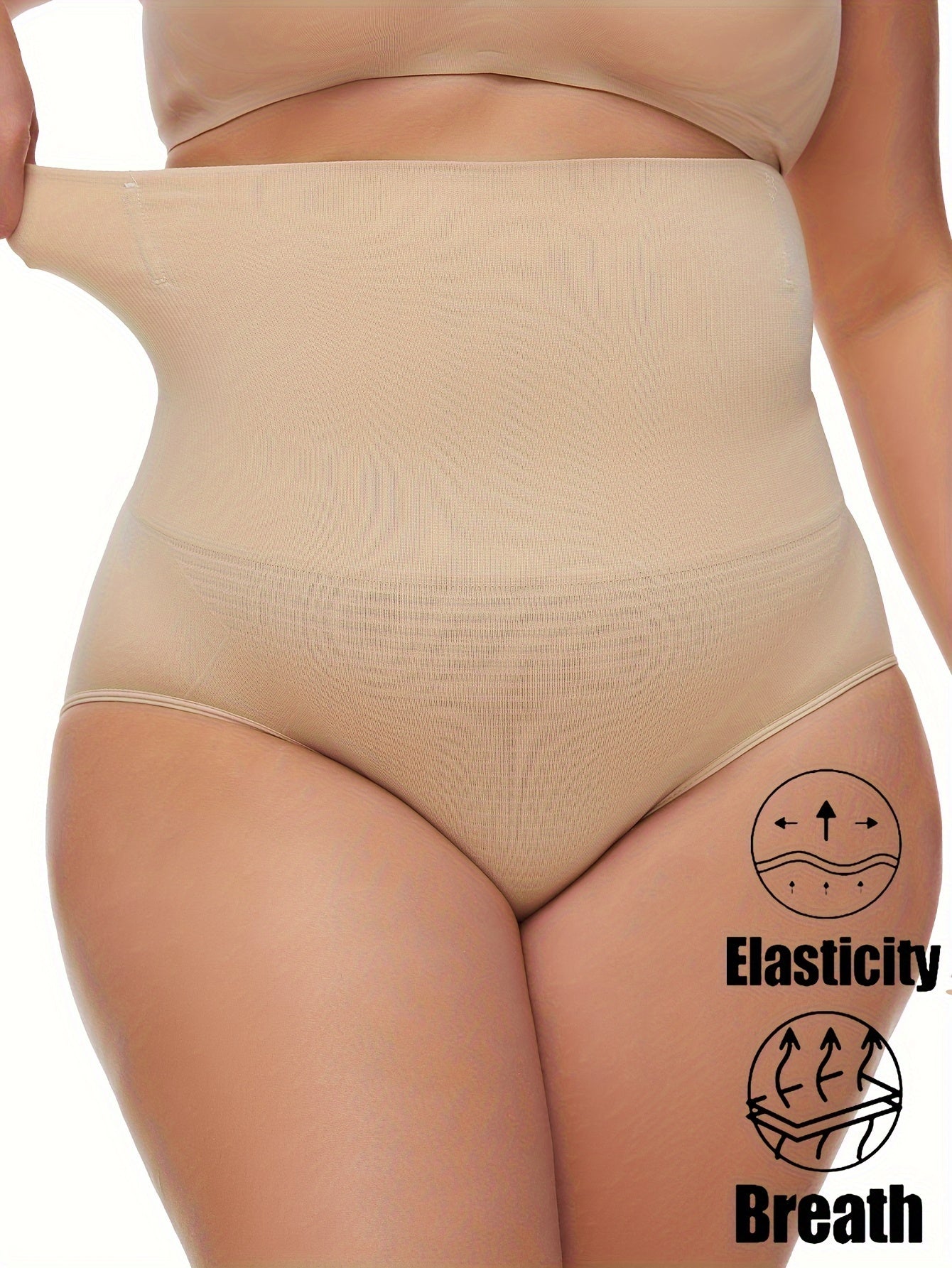 Women's Seamless High-Waist Panties Tummy Control Butt Lift Leg Slimming Activewear