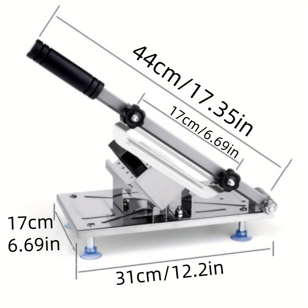 Stainless Steel Manual Meat Slicer with Rectangle Blade for Beef and Mutton