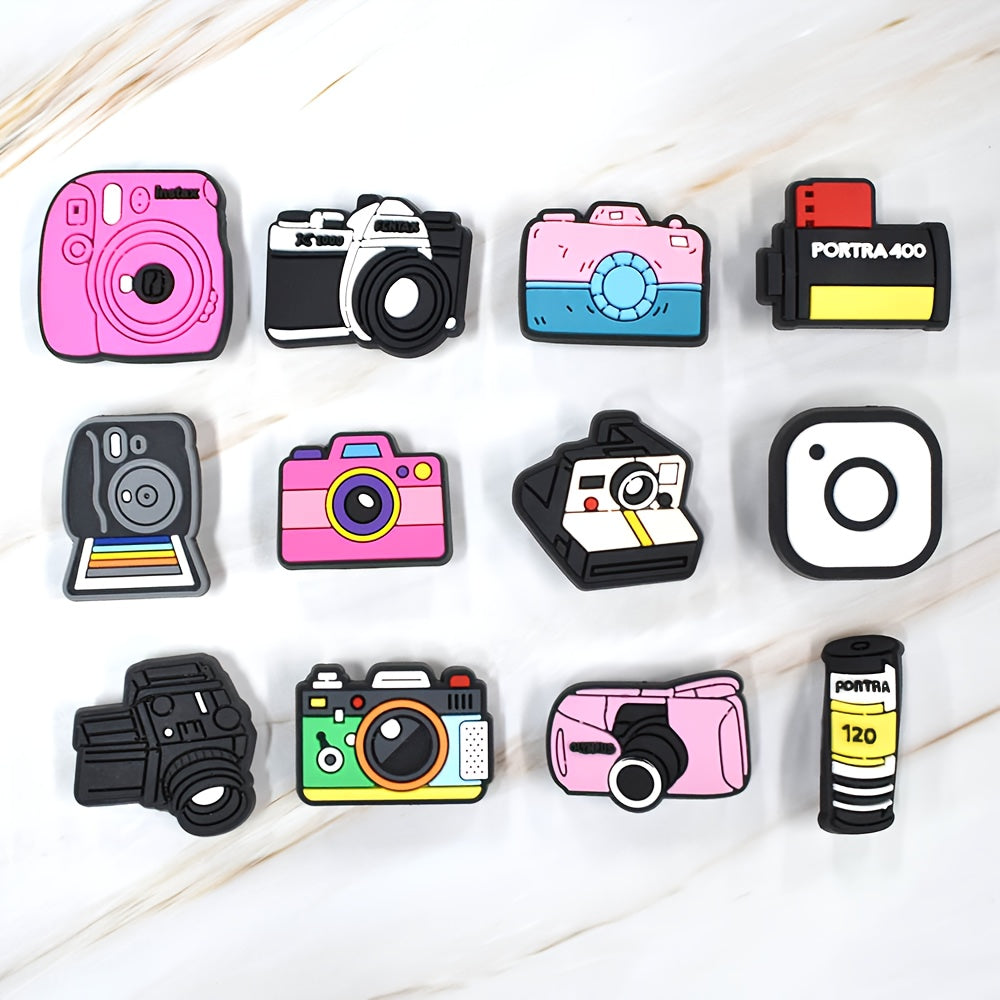 12 шт. универсальных украшений для обуви из PVC для камер для кроссовок и ботинок, яркие декоративные аксессуары