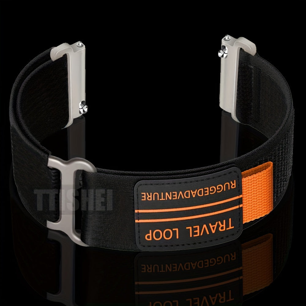 Nylon Loop Watch Strap 20mm 22mm Compatible with Samsung Galaxy Watch 4 5 6 7 44mm 40mm 45mm 47mm and Gear S3 Classic Frontier