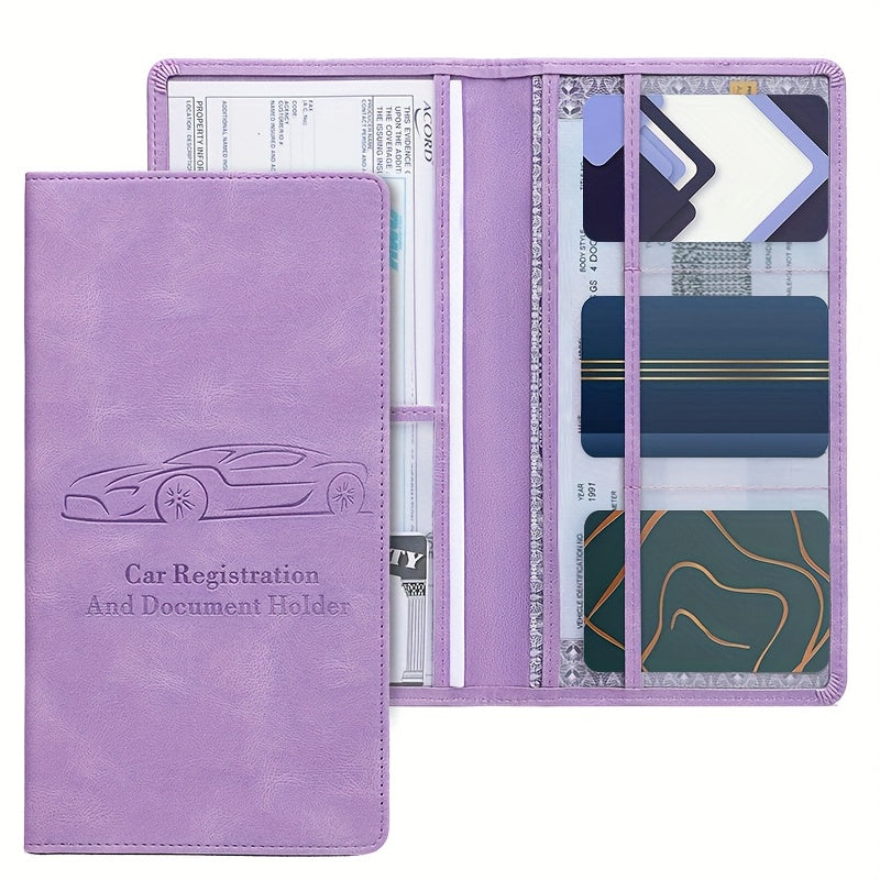 Universal avtomobil ro‘yxatga olish va sug‘urta kartasi tutgichi bilan qulay kirish tashkilotchisi