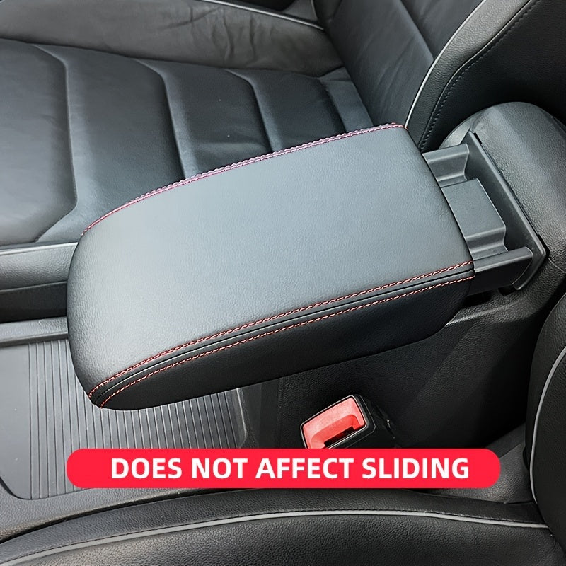 Universal PU Leather Armrest and Gear Shift Cover for Tiguan Black