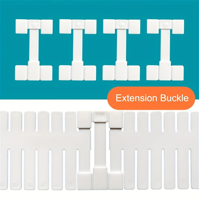 Drawer Organizer Accessories Extension Buckle Fixing Clip for 32cm and 45cm Dividers
